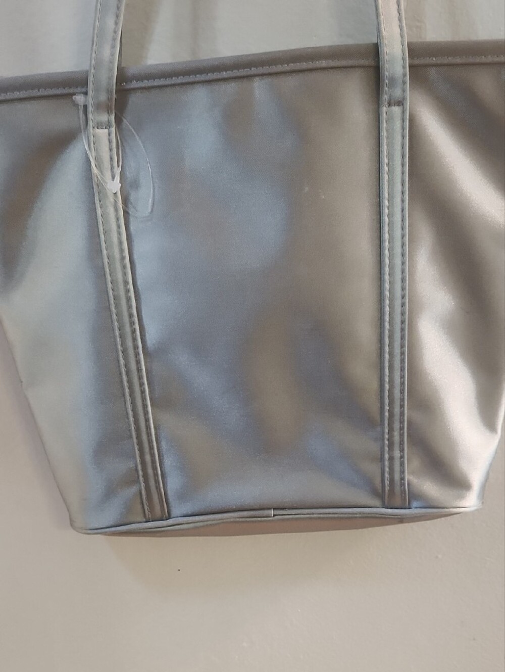St. John Silver Metallic Tote - Picture 2 of 7